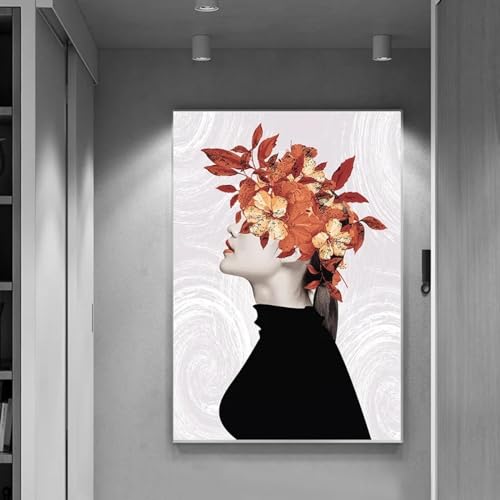Toile mur art minimaliste pour décoration salon scandinave
