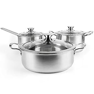 Tieplis Pot666 Edelstahl Topfset 6-teilig