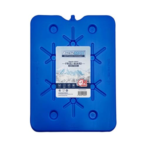 Arcticmax Tablas de congelación delgadas - 200 ml, 400 ml, 800 ml - Refrigerante que simplemente permanece congelado durante más tiempo - 10 horas enfriadas - Almuerzo fresco bien hecho (800 ml x 1)