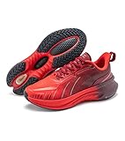 ONEMIX Breathable Men's Max Cushioned Walking Shoes with Arch Support for Plantar Fasciitis Flat Foot Pain Relief Air Lightweight Jogging Running Sneakers Shoes Non Slip Thick Sole,Red,Size 10