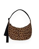 BAGGU Medium Nylon Crescent Bag - Leopard