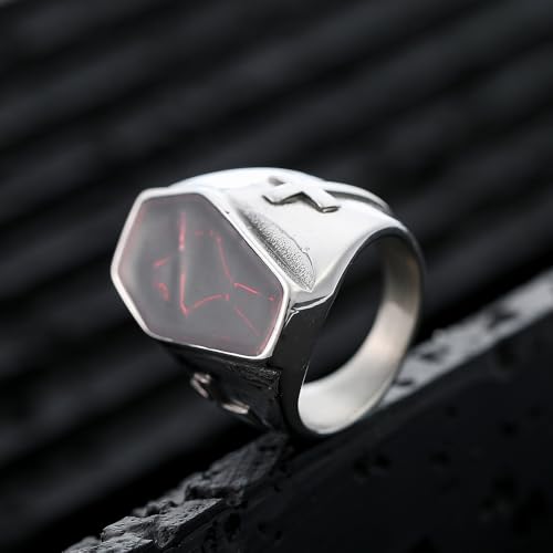 Image of Death Skull Ring for Men Stainless Steel Jewelry Biker Rings Scary Death Ring Skull for Gifts