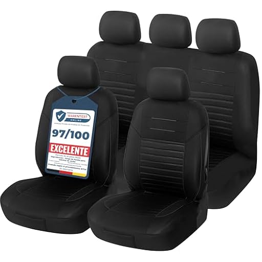 Upgrade4cars Fundas Asientos Coche Universales Negro | Cubre Universal | Protector de Asiento Delantero para Delantero y Trasero | Accesorios Interior Decoracion | Ya disponible en tu tienda friki favorita! En mundofriki.es!
