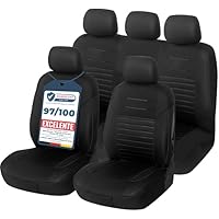 Upgrade4cars Fundas Asientos Coche Universales Negro | Cubre