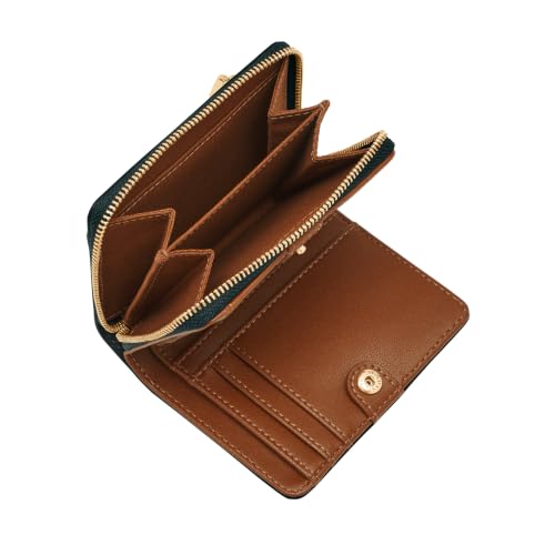 Image of Fossil Women's Logan RFID-Blocking Leather Mini Multifunction Bifold Wallet