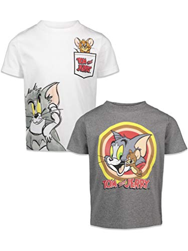 Warner Bros. Tom and Jerry Toddler Boys 2 Pack Short Sleeve Graphic T-Shirt 5T