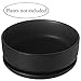 MyGift 8 Inch Black Ceramic Succulent Planter Pot - Decorative Flower Plant Bowl with Removable Saucer