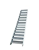 Stahltreppe Treppe 13 Stufen-Stufenbreite 60cm /Geschosshöhe variabel 195-260cm verzinkt