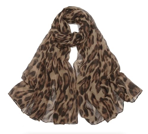 Secret for Longevity Extra Large Long Sheer Black Brown Tan Camel Khaki Latte Ocelot Leopard Cheetah Animal Print Scarf Wrap Shawl Pashmina Sarong 35" x 70" inches3