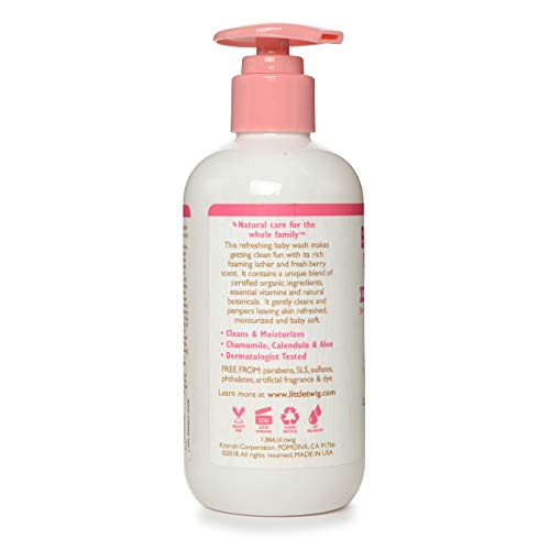 Image of Little Twig Baby Wash, Natural Plant Derived Formula, Berry Pomegranate, 8.5 fl oz (Pack of 2)