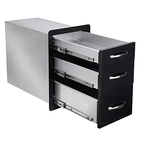 Stanbroiloutdoorkitchendrawers148wx214hx233dtriplebarbecuestoragedrawerflushmountforoutdoorkitchenbbqislandoutsidecabinetpatiogrillstationblack  Urban Country Home Decor Stanbroil outdoor kitchen drawers 148 w x 214 h x 233 d triple barbecue storage drawer flush mount for outdoor kitchen bbq island outside cabinet patio grill station black  urban country home decor