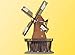 Kibri N Scale Windmill - 2-3/4 x 3 x 6 7 x 7.5 x 15cm