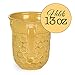 Boston International Embossed Ceramic Coffee Mug/Cup, 13-Ounces, Honeycomb