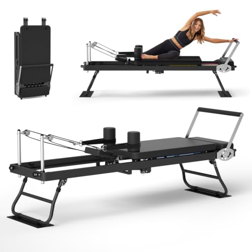 Foldable Pilates Reformer for Home Use