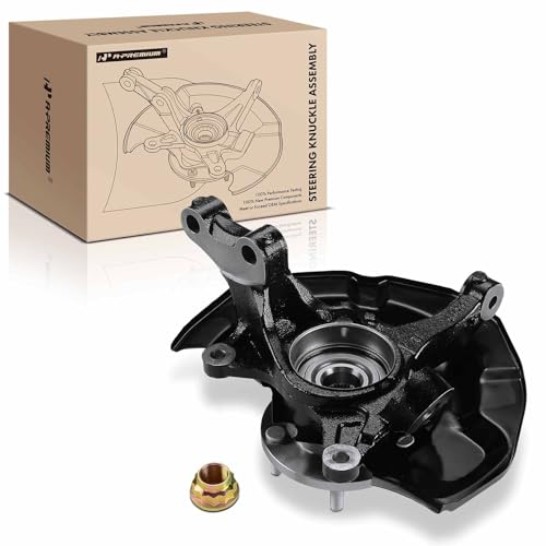 A-Premium Front Right Steering Knuckle & Wheel Bearing Hub Assembly Compatible with Toyota Avalon 2005-2011, 3.5L, Sedan, Passenger Side