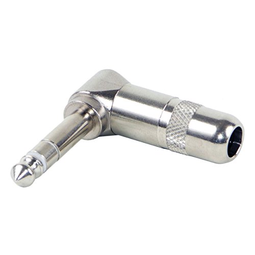 Switchcraft 236 Stereo TRS Right Angle Male 1/4-Inch Plug, Nickel Finish