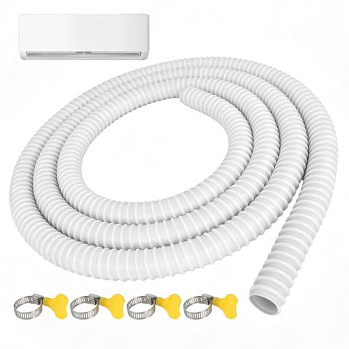 Nzkeuf Kondensatschlauch Klimaanlage Ø16mm (3m) UV-beständig Ablaufschlauch Klimaanlage PVC Kondensschlauch Kondenswasser Schlauch Kondensatleitung für Klimaanlagen Split-Klimageräte