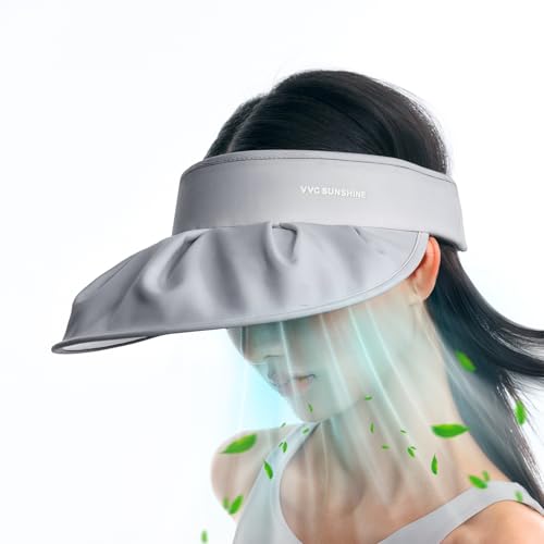Cooler Fan hat Embedded Visor Hat, 3Level Adjustable, UV Protect50+ Sun Cap for Golf, Tennis, Outdoor Sports