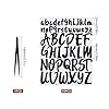JJWNMLL 10Pcs Vinyl Letter Stickers, 1 Inch 2 Inch Capital Alphabet Stickers, Removable Self Adhesive Waterproof Durable Vinyl Giant Letters (Black) #1