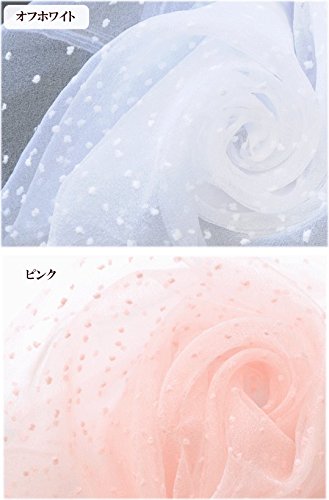 Amazon | MYmama 50cm単位販売 オーガンジー 生地 立体 水玉
