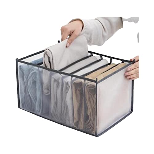 Kit 3 Colmeias Organizadora Gaveta Tela Nylon Respirável Cor:cinza