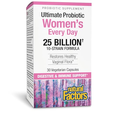 Natural Factors Ultimate PROBIOTIC Women's Every Day 25 Billion, 30