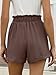 ANRABESS Womens Shorts Casual Summer High Waisted Elastic Drawstring Comfy Lounge Wide Leg Short Pants Beach Vacation Clothes Brown X-Large