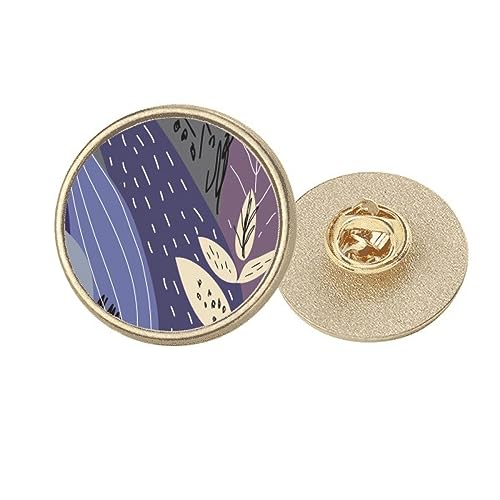 Broche ronde en métal doré pour sublimer vos vestes d'automne
