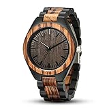 Die leichte Herrenuhr aus natürlichen, umweltfreundlichen Holz, angenehmes Tragekomfort, zu den hyperallergene Menschen tauglich