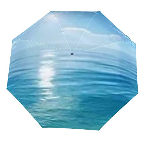 Parapluie pliable et robuste ZIYA léger avec motif dessin océan imprimé pour sac