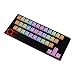 TAPDRA 37 Keys PBT Keycaps for Mechanical Keyboard, Replacement Double-shot Backlit Keycap Set.With Keycap Puller (Rainbow Gradient)