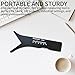 Diameter Measuring Tool - Radius Caliber Measurement Sliding Template, Portable for Home, Household, Office, and Industrial Use, Range Within 100 mm (Black1Pc)