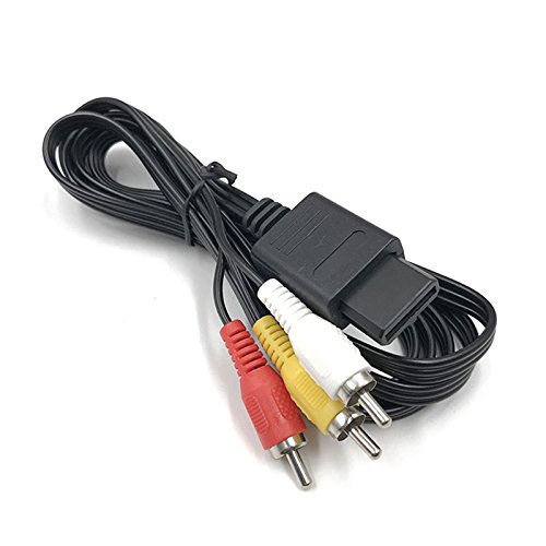 [Części do gier wideo] 5 sztuk kabel av dla n64/NGC/SNES kabel av dla nintendo 60 dla oddelegowani eksperci krajowi dla gamecube AV RCA Audio/wideo TV kabel kompozytowy [Wymień]
