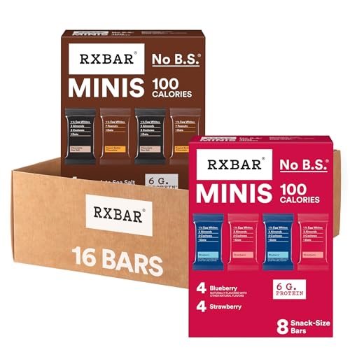 RXBAR Minis Protein Bars, Snack Bars, Variety Pack (16 Count)