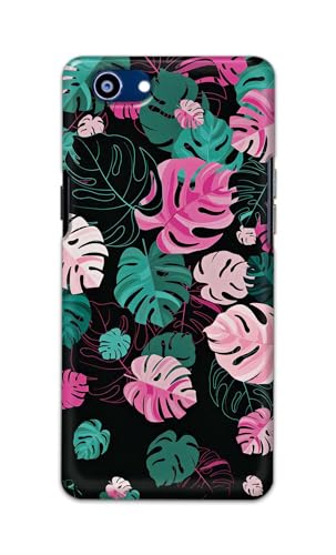 Image of Printed Hard Back Cover for Realme 1 Back Cover (Seamless Leaves) -190724(EA)