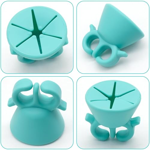 Mudoulu Lot de 3 Supports en Silicone pour Vernis à Ongles et Collecteurs de Déchets Vinyle, Porte-Bouteille de Vernis Rotatif, Outil de Rangement et Bricolage – vue 7