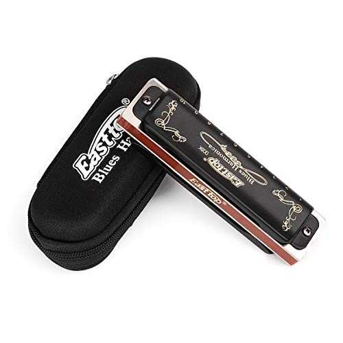 Easttop Professional Harmonica Blues Key of D 10 Hole 20 Tone Heavy Duty with Case & Cleaning Cloth for Professional Player,Beginner,by Eison-East Top,Black,Great Christmas Gift - Les Beatles, Paul McCartney, John Lennon, RIngo Starr, George Harrison Easttop Professional Harmonica Blues Key of D 10 Hole 20 Tone Heavy Duty with Case & Cleaning Cloth for Professional Player,Beginner,by Eison-East Top,Black,Great Christmas Gift – Image 6