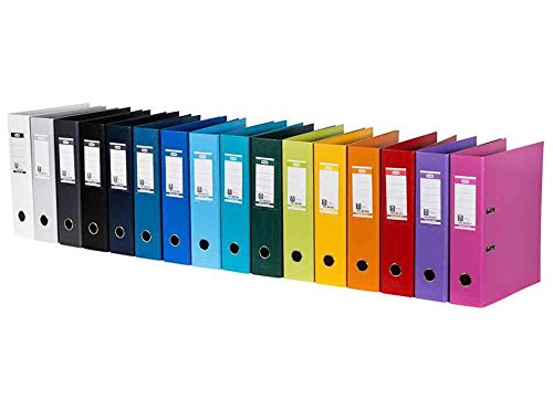 ELBA "Strong-Line" Lever Arch File PP exchangeable spine label C.Blue A4 8 cm
