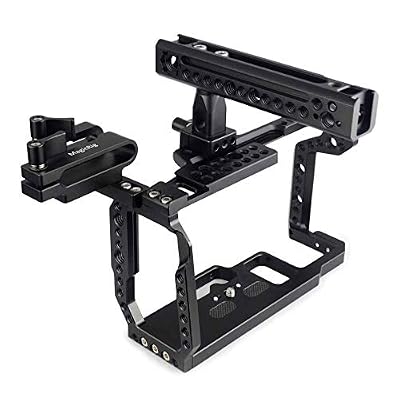 BMPCC 4K & 6K Cage for Blackmagic Design Pocket Cinema Camera 4K & 6K with Rotating NATO Handle, T5 SSD Mount
