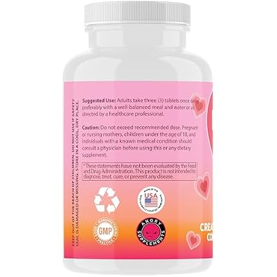 Angry Supplements BB Creatine Monohydrate Complex BBL Tablets for Gains & Muscle, Glute Builder Supplement for Women with L-Glutamine, Collagen, BCAA's and Hydration Blend (90ct)