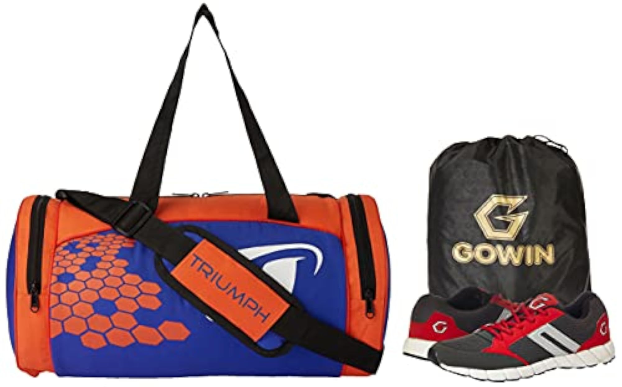Nx-2 Grey/Red Triumph Gym Bag Rounder-1 Pro-66
