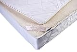 Couverture en laine d'agneau 100 % mérinos - Drap - Sous-couverture double, 140 x 190 cm - Marqué en laine - Produit naturel parfait pour un cadeau.