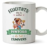 peintre catalan contemporain  Mugffins Tasses pour ARTISTE PEINTRE - En Catalan - Cadeau original femme - Millor Univers Trofeu - 11 oz / 330 ml