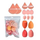 Aplicación versátil: Diseñada para un maquillaje preciso, aplica la base en frente, mejillas, nariz y barbilla, y utiliza la esponja para difuminar suavemente. La punta es ideal para áreas pequeñas como ojos y zonas angulares, mientras que el cuerpo redondeado es perfecto para superficies más amplias