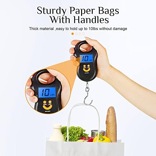 GIFTSAY Small Gift Bags with Handles Bulk 15X8X21cm 30pc Sturdy Paper Bags White for Wedding Party Favor Bags, Grocery Shopping Bags, Retail Merchandise Bags Gift Sacks and Birthday Gift Bags