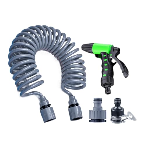 Bexdug Tuyau d'Arrosage Rétractable - Tuyau de Jardin Long et Souple - avec Noyau Latex 4 Couches Résistant aux Intempéries et à la Pression pour Lavage Auto, Entretien Pelouse, Chantiers et Espaces