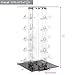 MOOCA Premium Acrylic Rotating Sunglasses & Eyewear Holder Display Sunglasses Organizer Stands Rack, 20 Frames