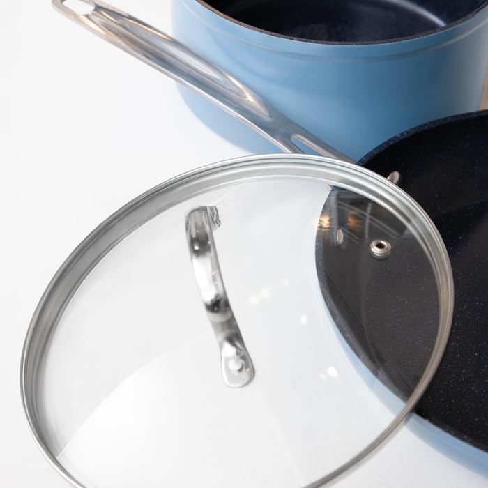 Nuwave 11.5” Vented Tempered Glass Lid, Oven Safe up to 350F, Dishwasher Safe, Shatter-Resistant, Easy to Clean, Stainless-Steel Handle and Rim, Compatible w/Most 11.5" Cookware