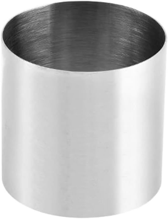 Cake Mould Baking Ring Cake Ring Mold Pack Of 5 Stainless Steel Silver Multiple Sizes(Super small)