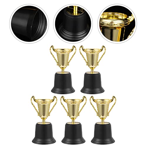 CANIGHT 5Pcs Troféu De Carnaval Beisebol Prop Participação Arte Troféus Jogo Adorno Futebol Delicado